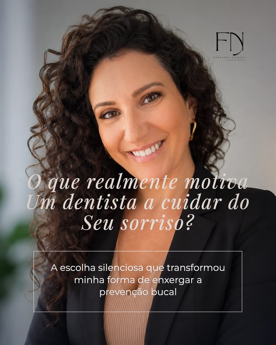 Carrossel com a logo do consultório aplicada